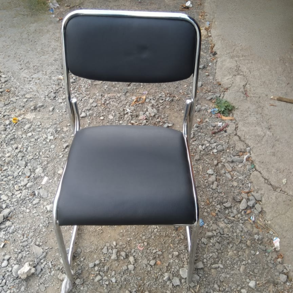 Stackable Chrome Office Chair