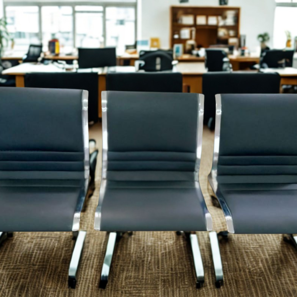 3-Link padded waiting bench